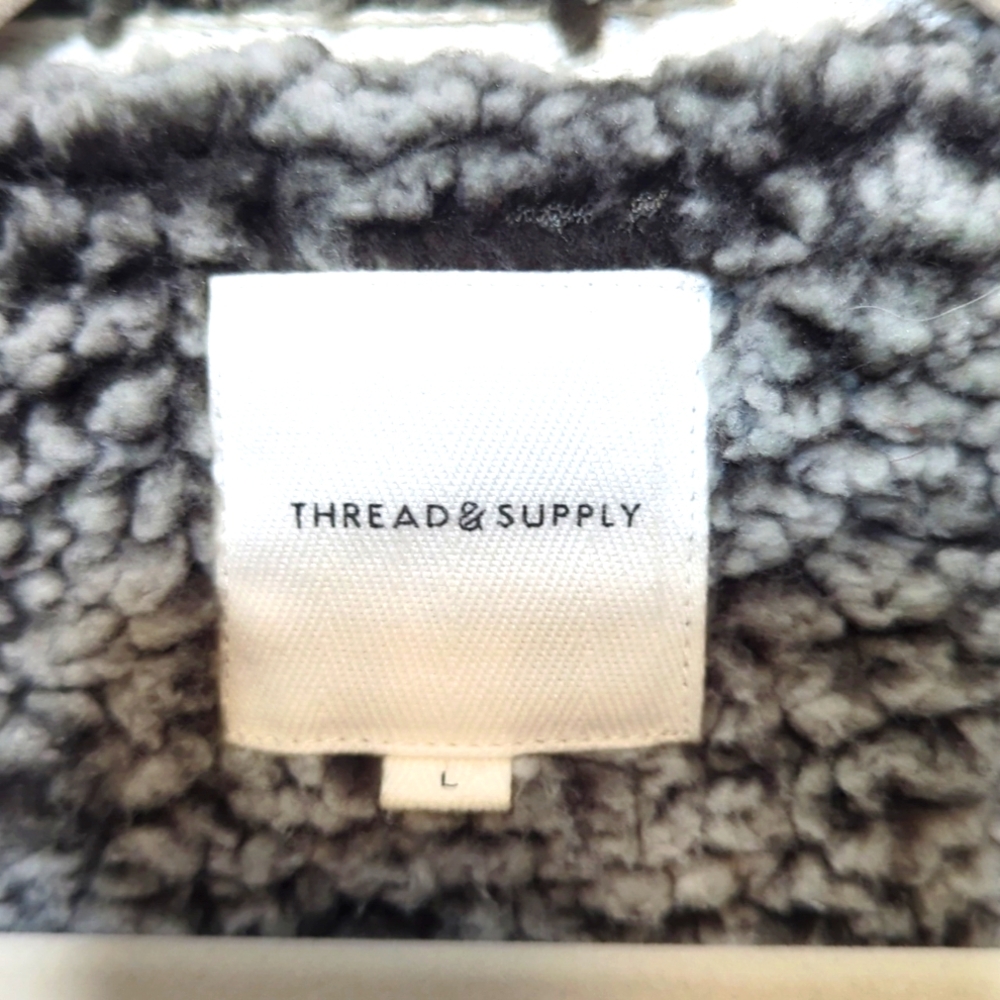 Thread and Supply Wubby Fleece Quarter Zip Soft Fuzzy Faux Fur Cozy Pullover Lar - Picture 10 of 16